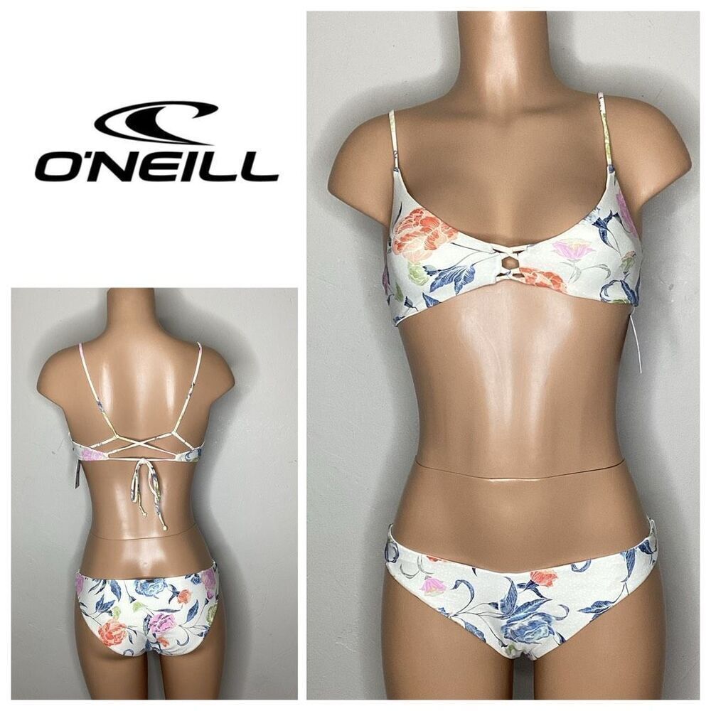 New. O’Neill floral bikini. S/L. Retail$89